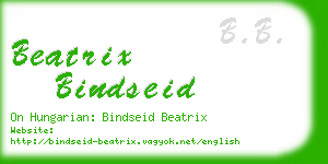 beatrix bindseid business card